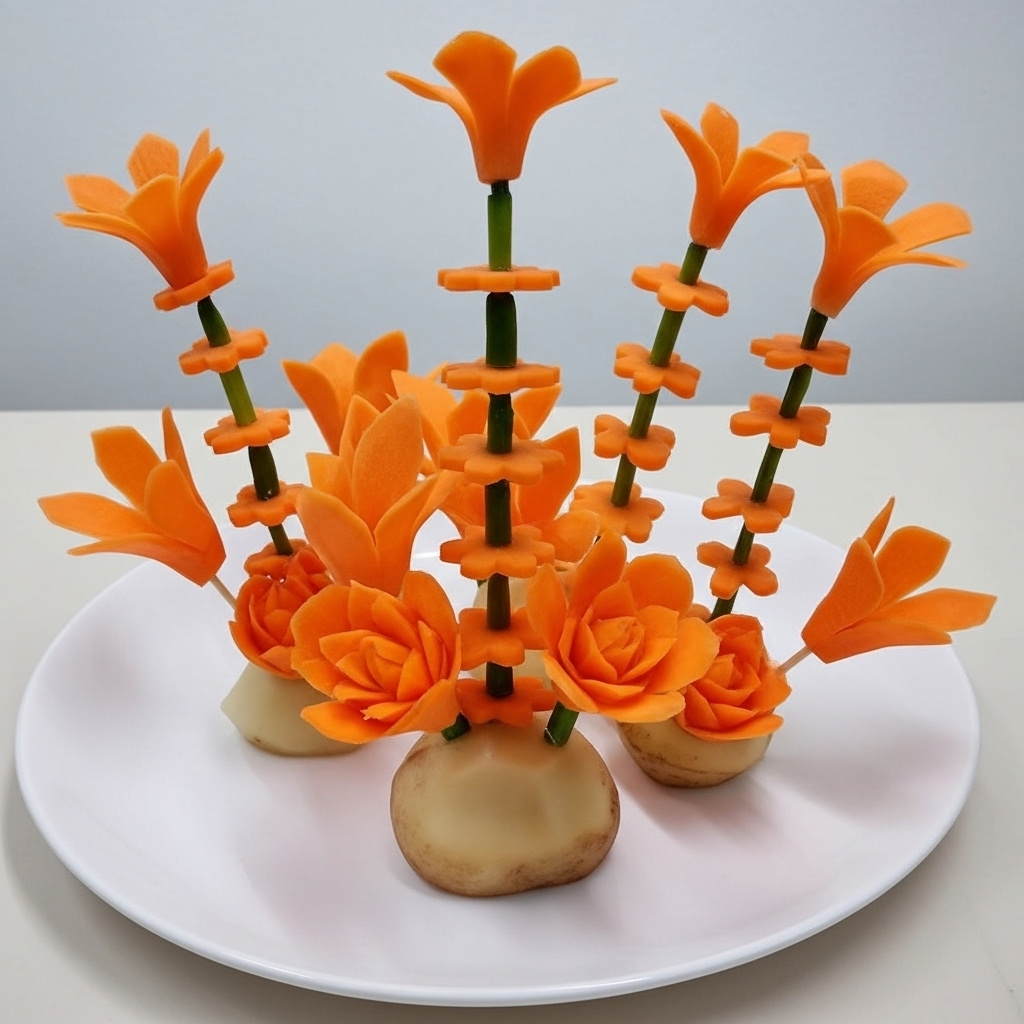 Professional Fruit Carving - Edible Art Sculptures
