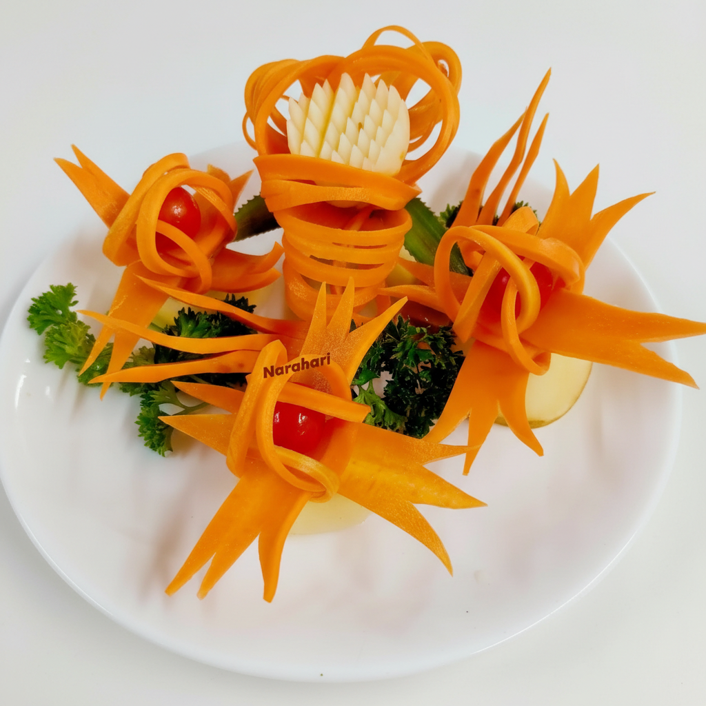 Centerpiece Creation - Stunning Table Fruit Carving Display