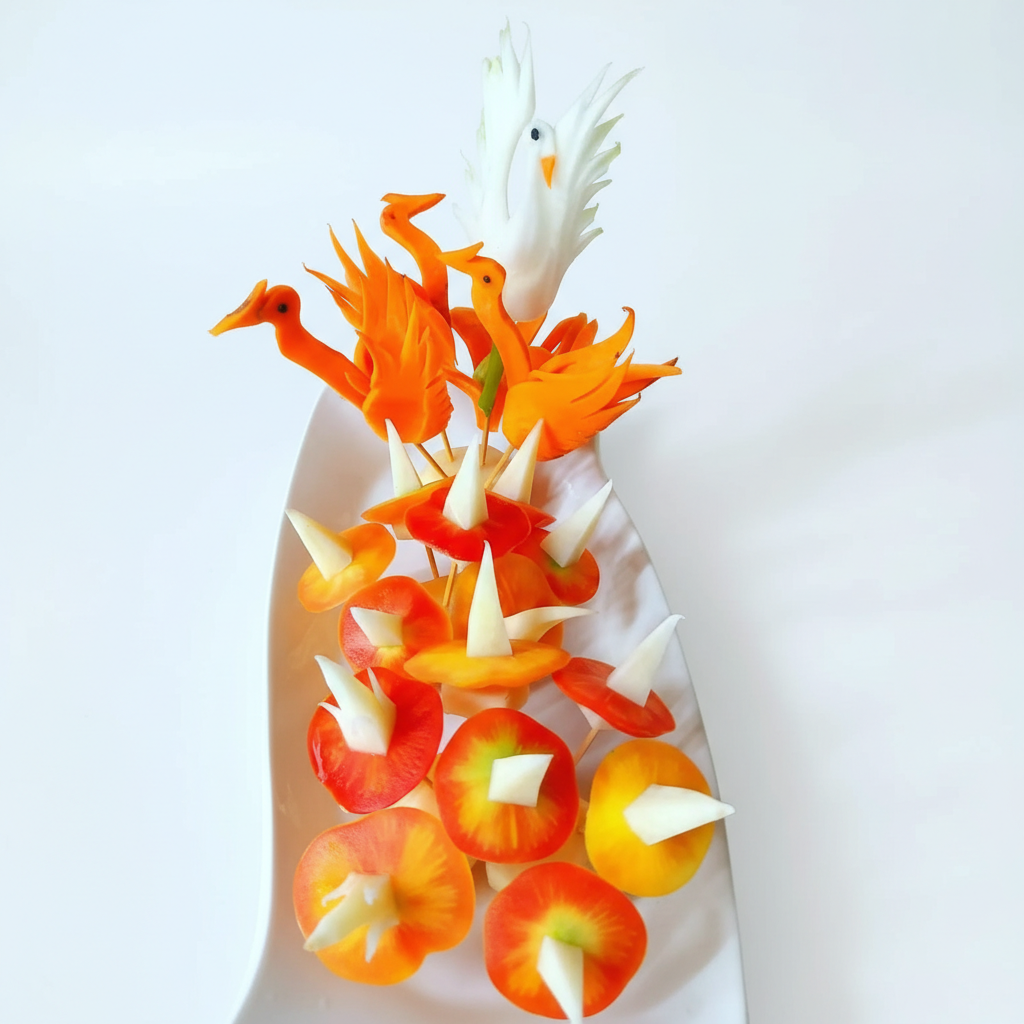 Professional Fruit Carving Art - Watermelon Masterpiece by Chef Narhari Kathayat